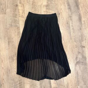 Philosophy black pleated skirt size M
